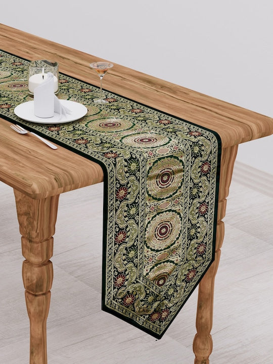 Black-Banarasi-Zari-Table-Runner