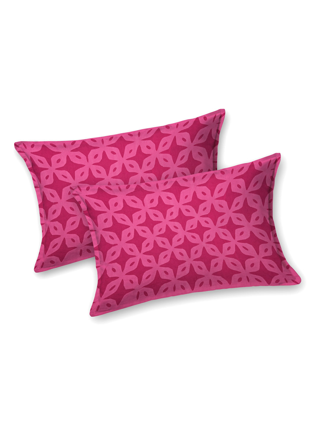 Pink-Cotton-Applique-Cut-Work-Bedcover-With-2-Pillow-Covers