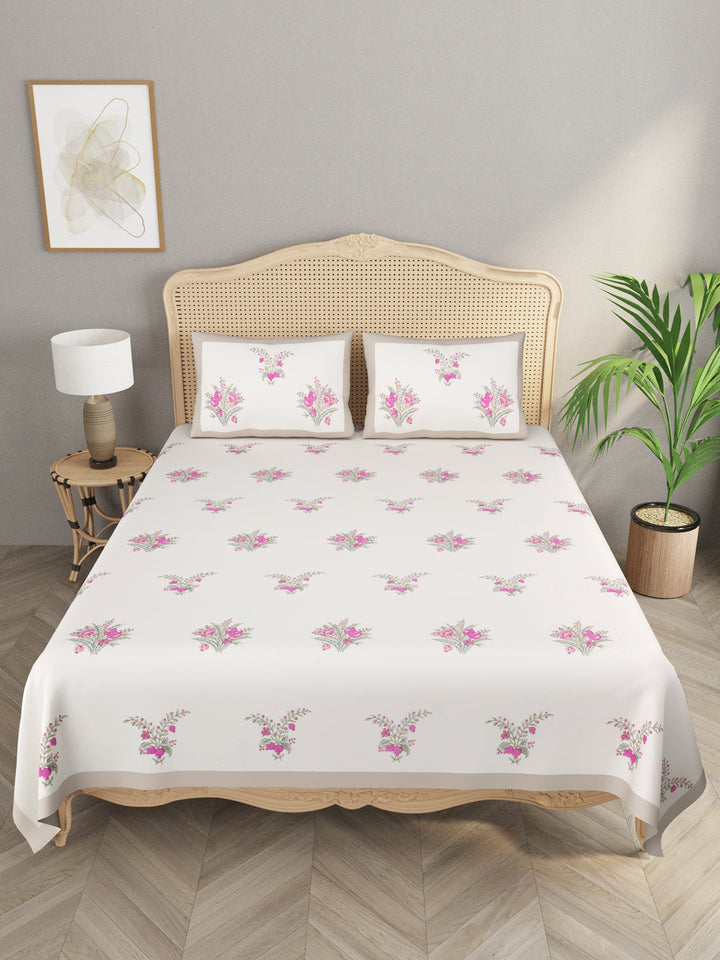 Multicolor-Handblock-Print-Bedsheet-With-2-Pillow-Covers