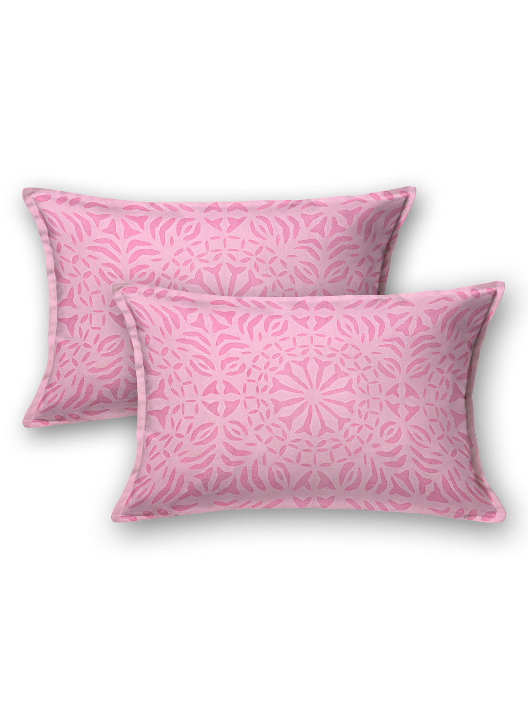 Pink-Cotton-Applique-Cut-Work-Bedcover-With-2-Pillow-Covers