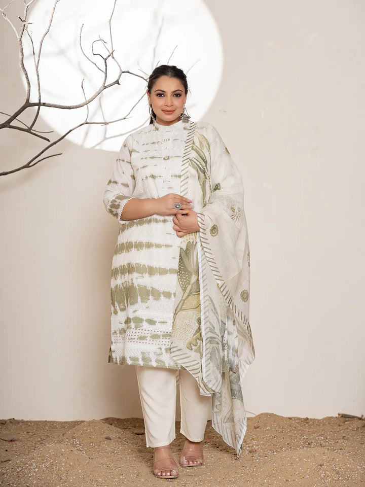 Green-Cotton-Embroidery-Plus-Size-3-Piece-Kurta-Set