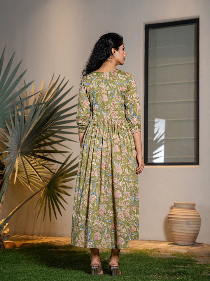 Green-Pure-Cotton-Dori-Embroidery-Maxi-Dress