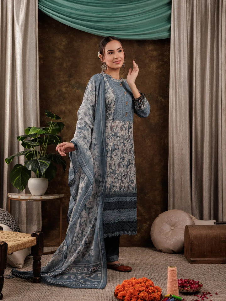 Grey-Cotton-Schiffli-Lace-Detailing-3-Piece-Kurta-Set