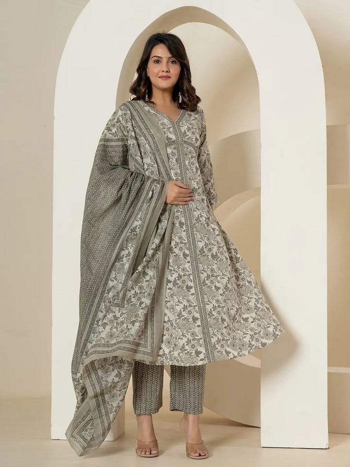 Grey-Cotton-Sequins-Work-Anarkali-Set