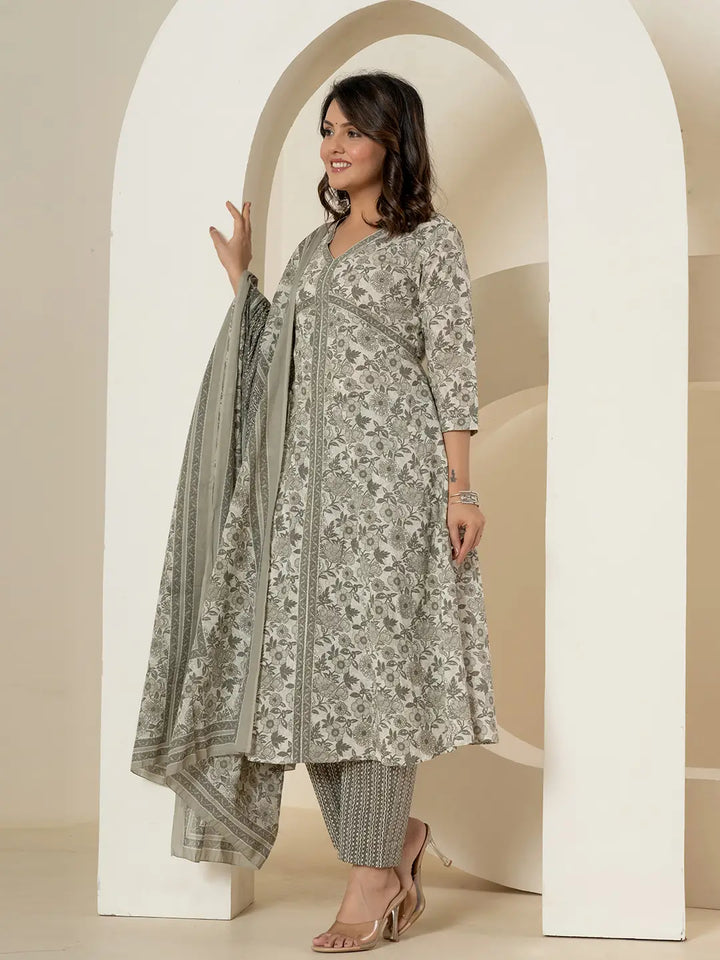 Grey-Cotton-Sequins-Work-Anarkali-Set