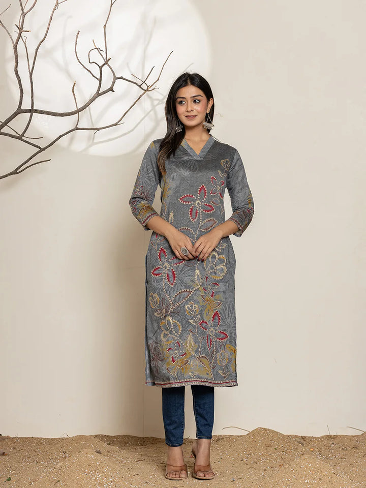 Grey-Silk-Blend-Digital-Print-Kurta