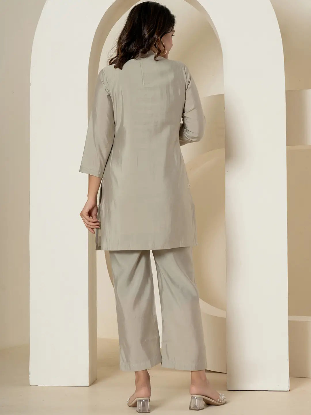 Grey-Silk-Blend-Thread-Work-Co-Ord-Set