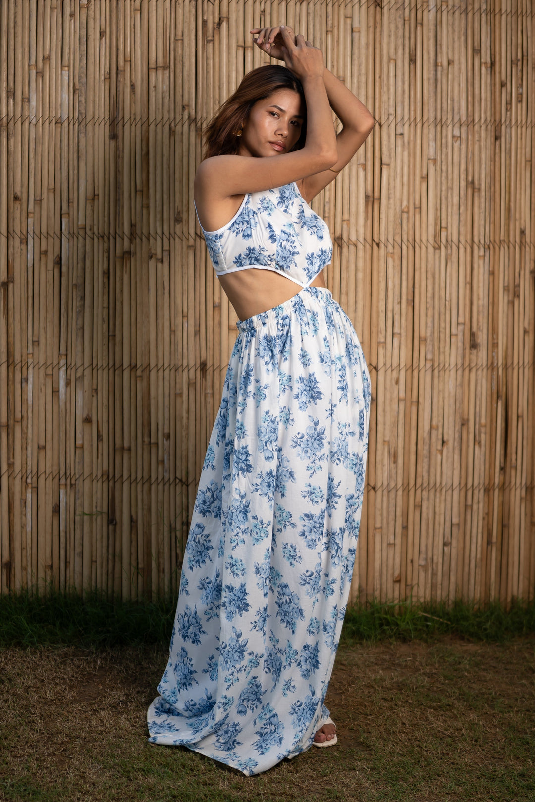 Blue-&-White-Cotton-Island-Blossom-Elegance-Co-Ord-Set