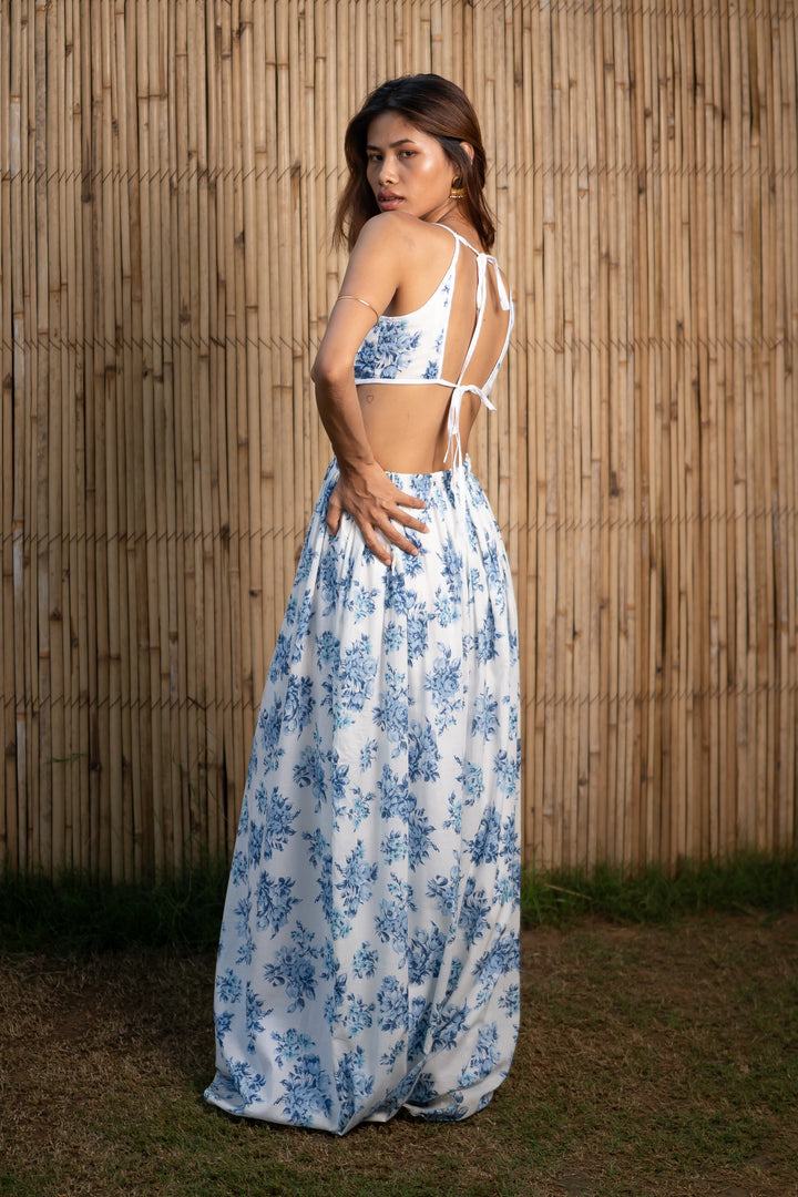 Blue-&-White-Cotton-Island-Blossom-Elegance-Co-Ord-Set