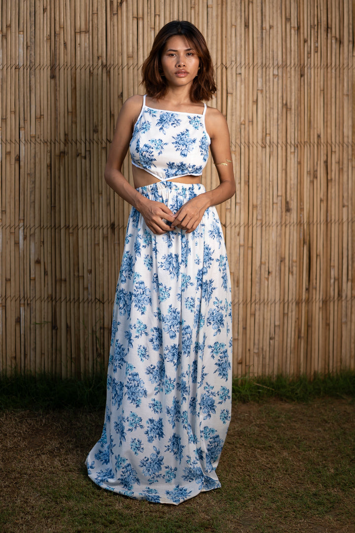 Blue-&-White-Cotton-Island-Blossom-Elegance-Co-Ord-Set