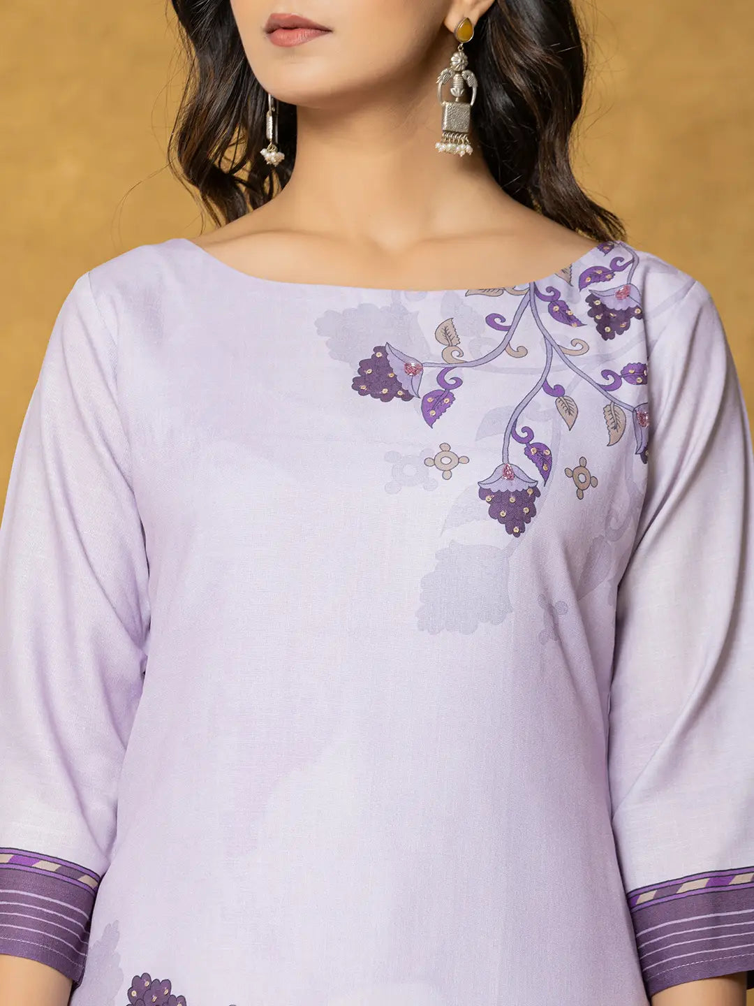 Lavender-&-White-Linen-Floral-Printed-3-Piece-Kurta-Set