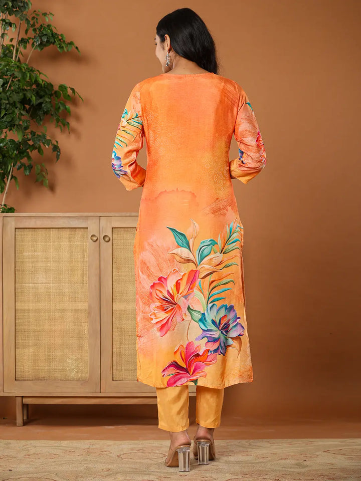 Orange-Muslin-Floral-Embroidered-3-Piece-Kurta-Set