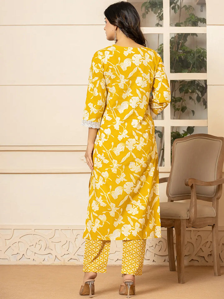 Mustard-Cotton-Embroidery-Straight-3-Piece-Kurta-Set