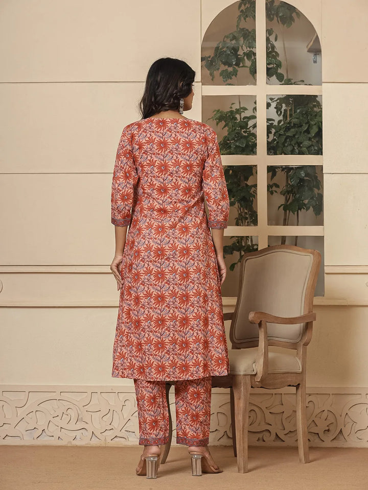 Peach-Cotton-Sequins-Work-3-Piece-Kurta-Set