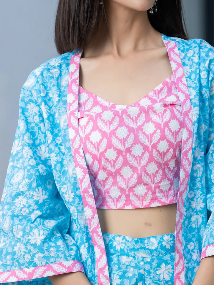 Pink-&-Blue-Cotton-Printed-Co-Ord-Set-With-Jacket