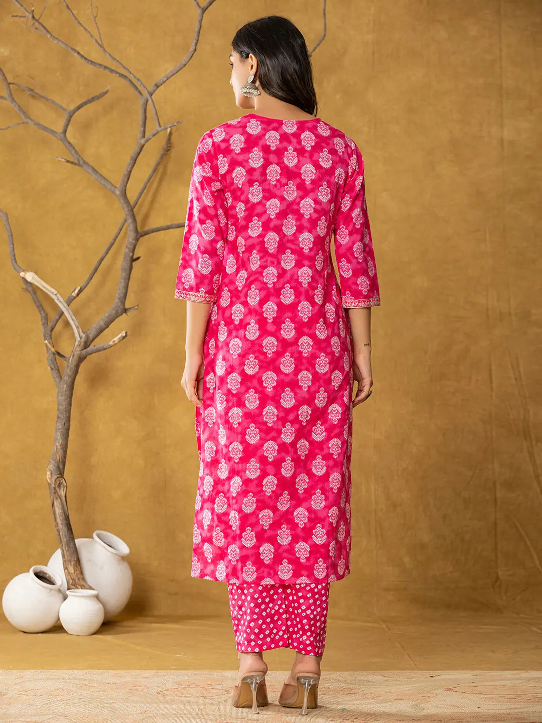 Pink-Cotton-Zari-Work-Straight-3-Piece-Kurta-Set