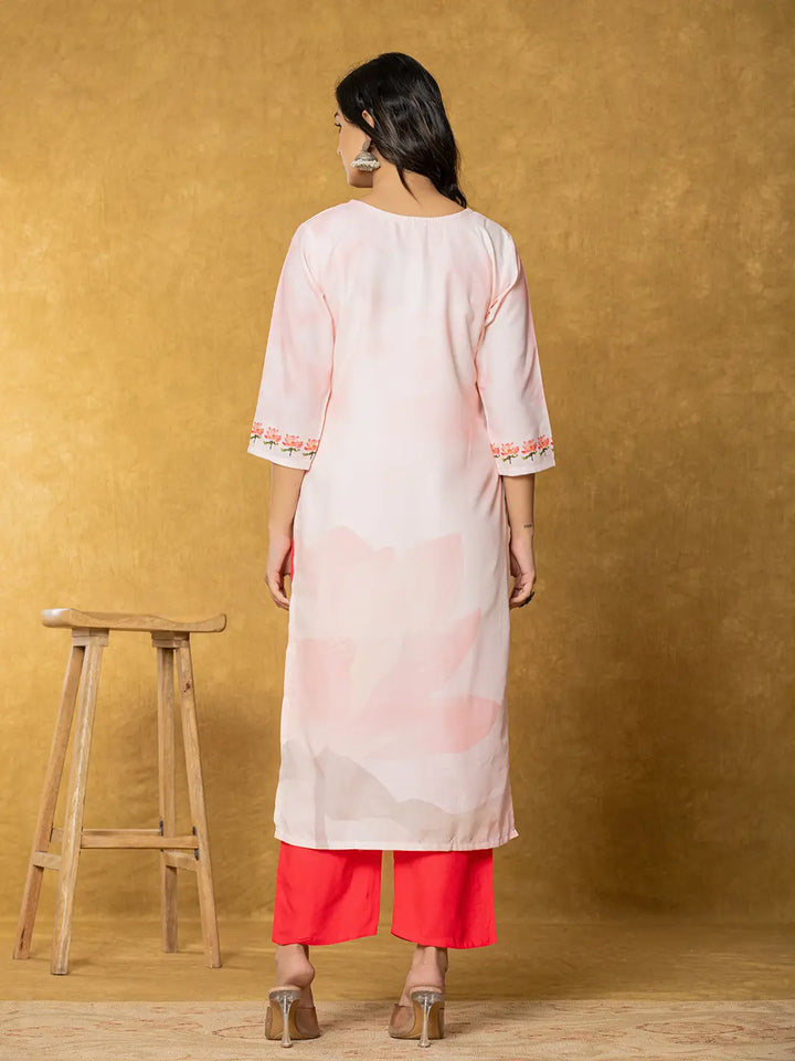 Pink-Linen-Floral-Yoke-Design-3-Piece-Kurta-Set