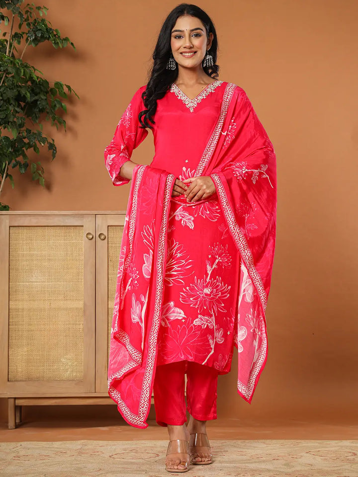 Pink-Muslin-Hand-Embroidery-3-Piece-Kurta-Set