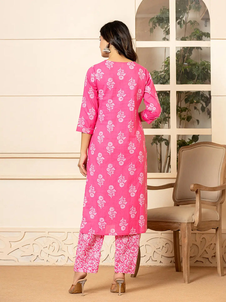 Pink-Pure-Cotton-Sequins-Work-Straight-3-Piece-Kurta-Set