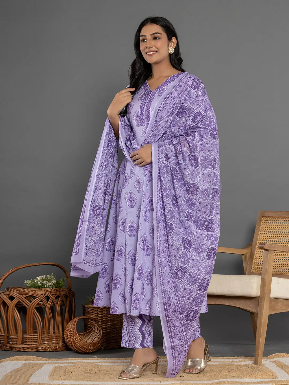 Purple-Cotton-Ethnic-Motifs-3-Piece-Kurta-Set