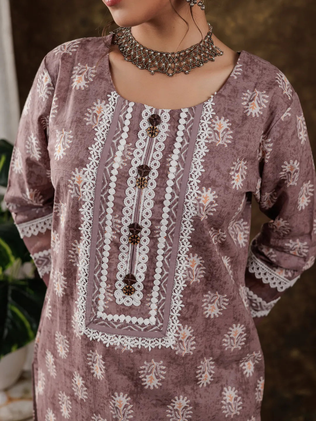 Purple-Cotton-Ethnic-Motifs-Lace-Detailed-3-Piece-Kurta-Set