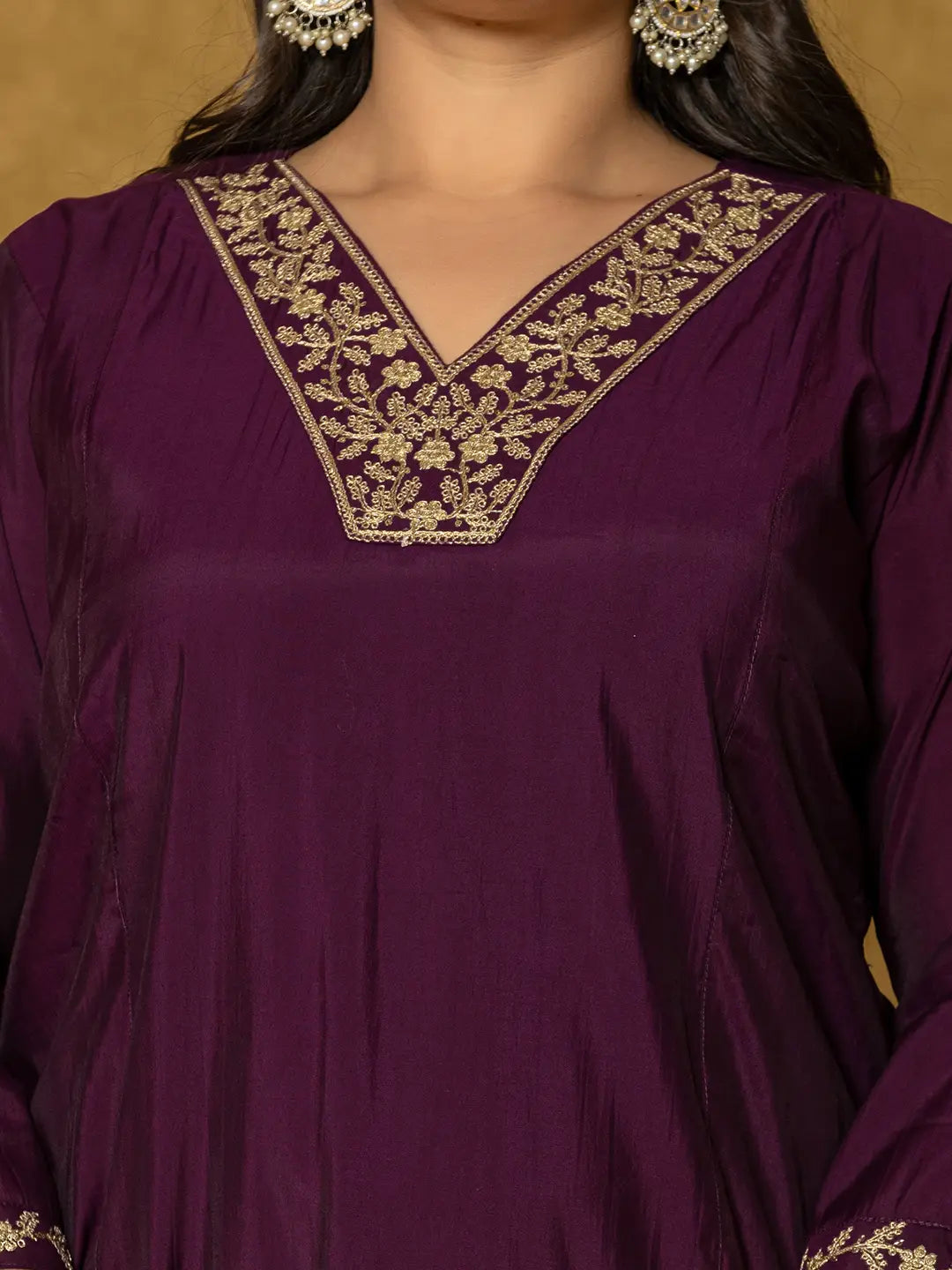 Purple-Silk-Embroidered-Plus-Size-3-Piece-Kurta-Set