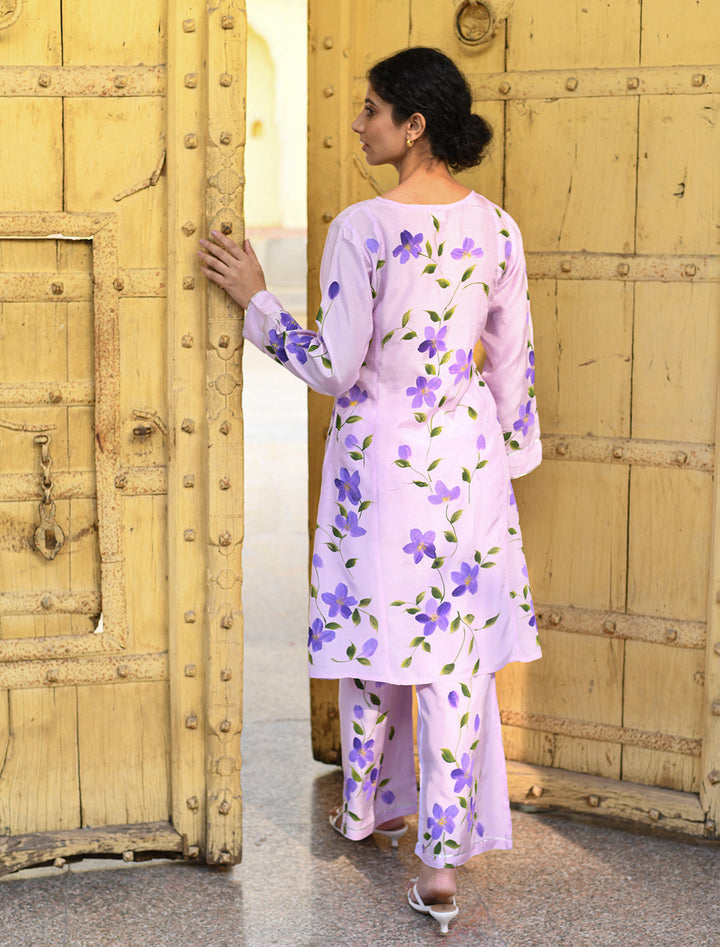 rangeelo-Floral-Printed-Regular-Pure-Cotton-Kurta-With-Trousers-&-Dupatta-RO209PURPLE