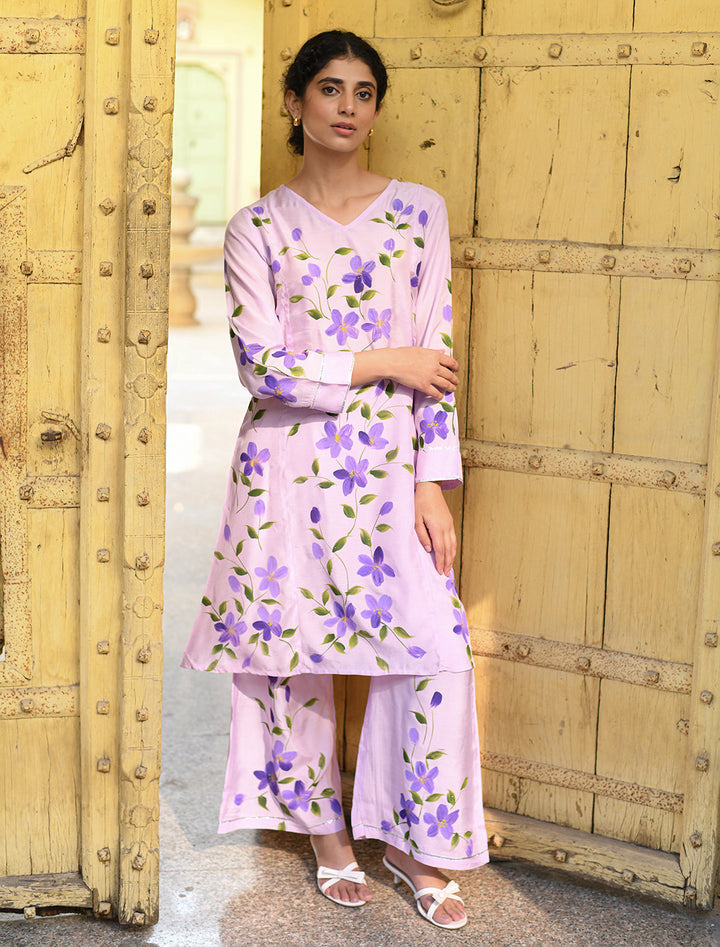 rangeelo-Floral-Printed-Regular-Pure-Cotton-Kurta-With-Trousers-&-Dupatta-RO209PURPLE