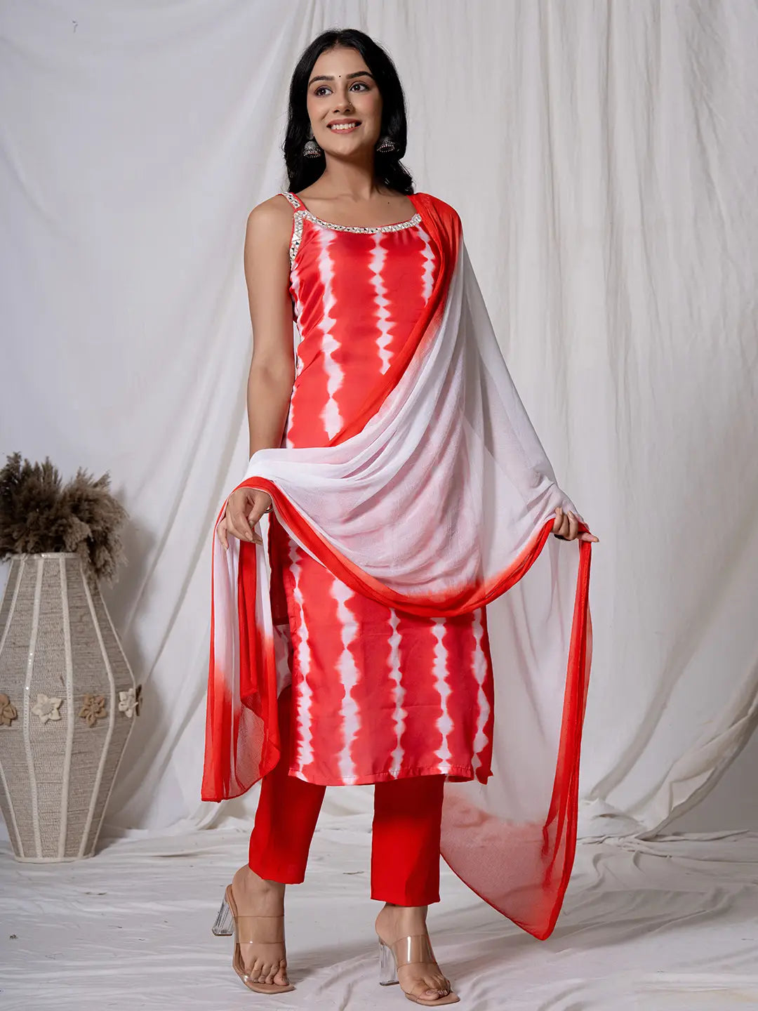 Red-Silk-Ethnic-Motif-Embroidered-3-Piece-Kurta-Set