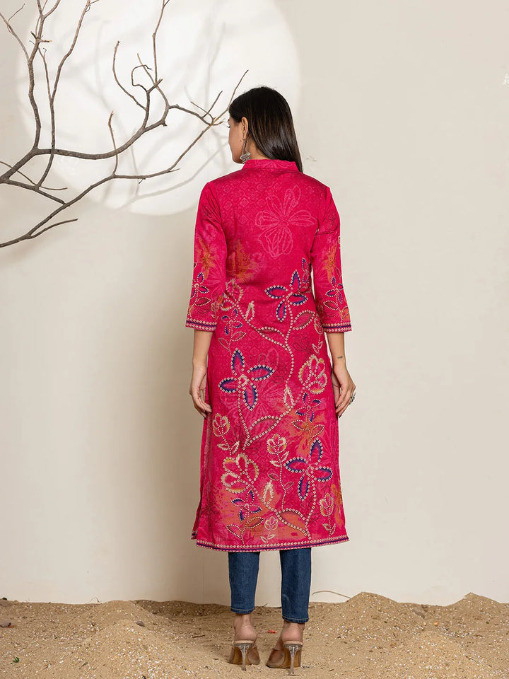 Pink-Silk-Blend-Digital-Print-Kurta