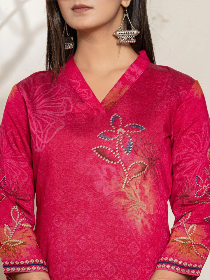 Pink-Silk-Blend-Digital-Print-Kurta