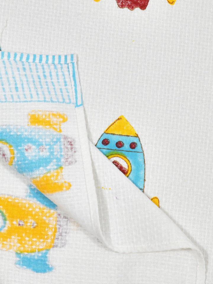 White-Waffle-Cotton-Rocket-Print-Towels-Gift-Set