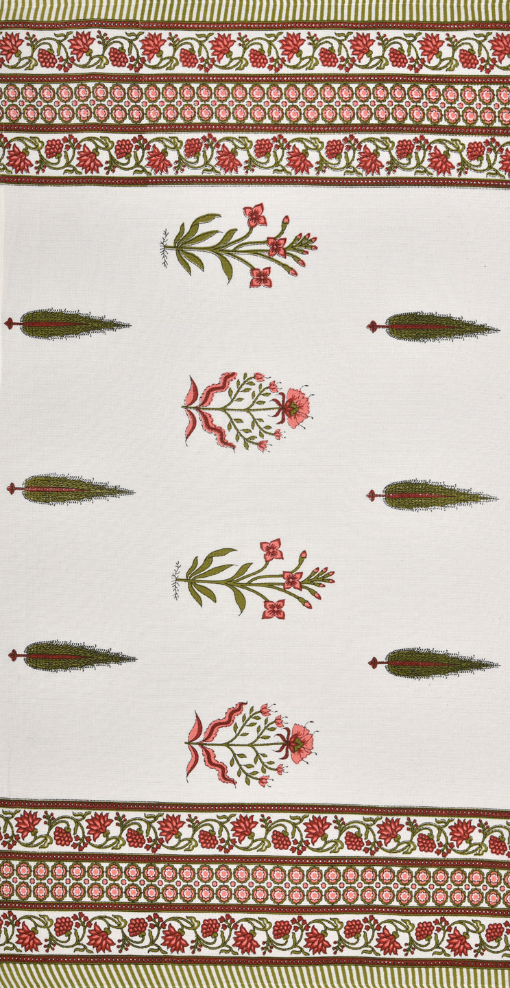 White-&-Red-Floral-Waffle-Cotton-Print-Towels-Gift-Set