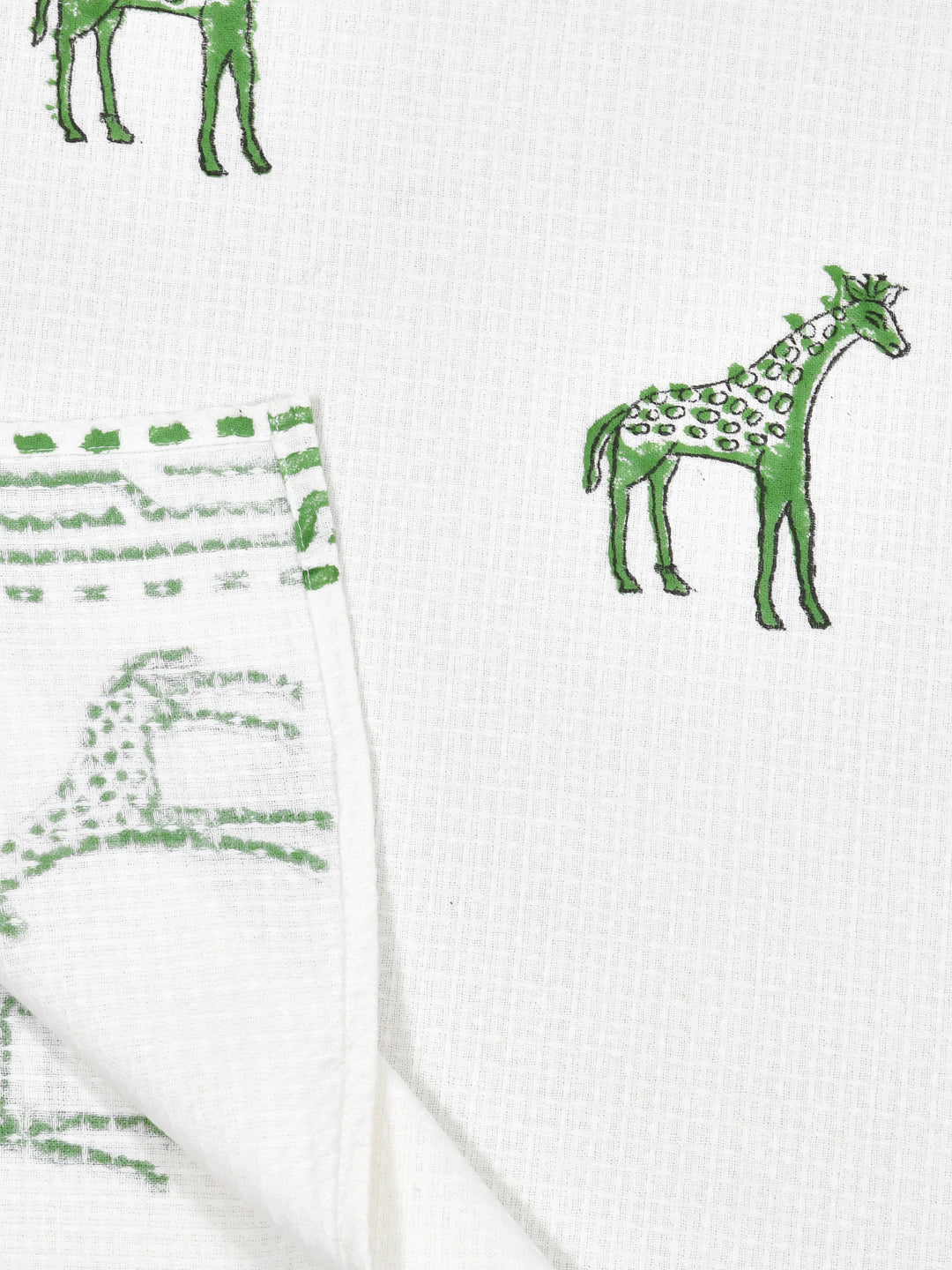 White-&-Green-Waffle-Cotton-Giraffe-Print-Towels-Gift-Set