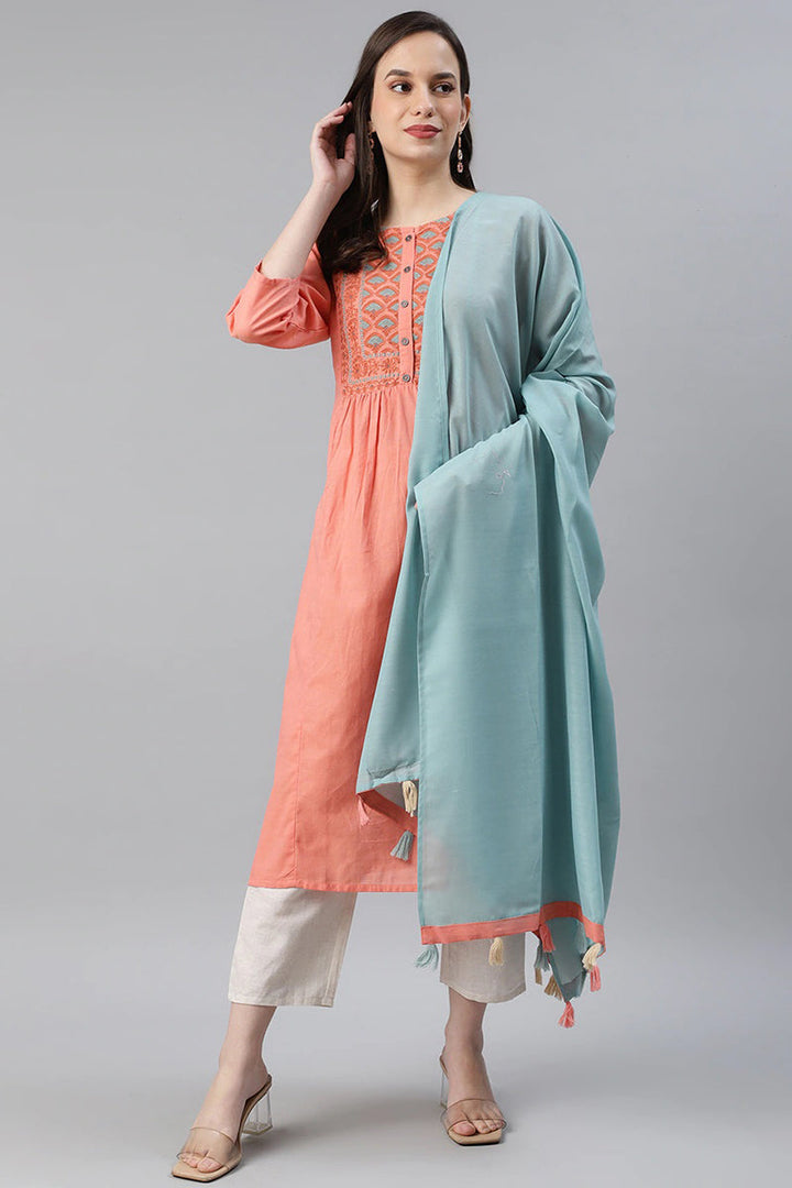 Cotton-Pink-Motifs-Printed-Straight-3-Piece-Kurta-Set