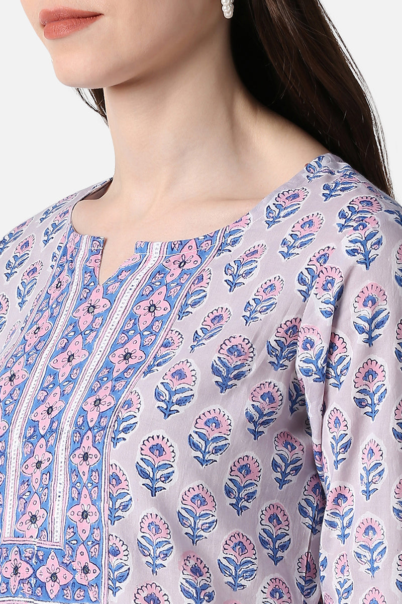 Lavender-Cotton-Motifs-Printed-Straight-3-Piece-Kurta-Set