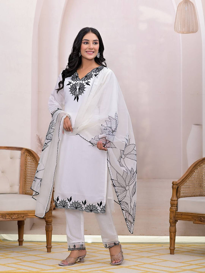 White-Cotton-Floral-Embroidered-Straight-3-Piece-Kurta-Set