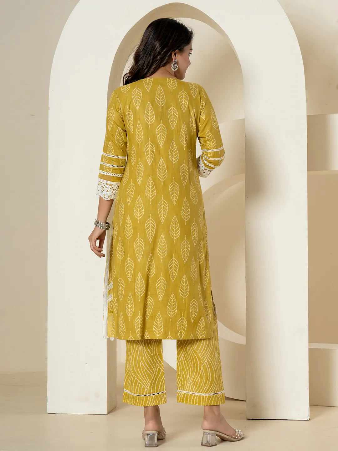 Yellow-Pure-Cotton-Patch-Work-Straight-3-Piece-Kurta-Set