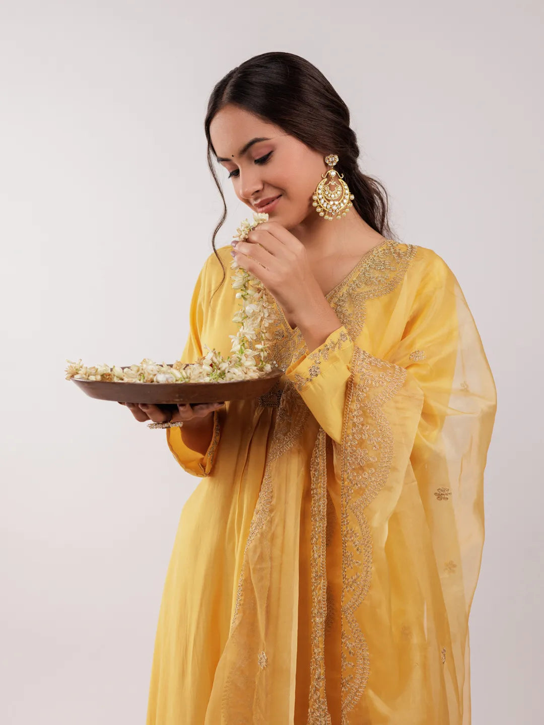 Yellow-Silk-Embroidered-3-Piece-Kurta-Set