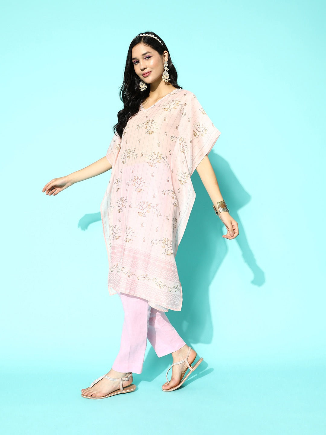 Floral-Printed-Kaftan-Kurta-1250KFTPK