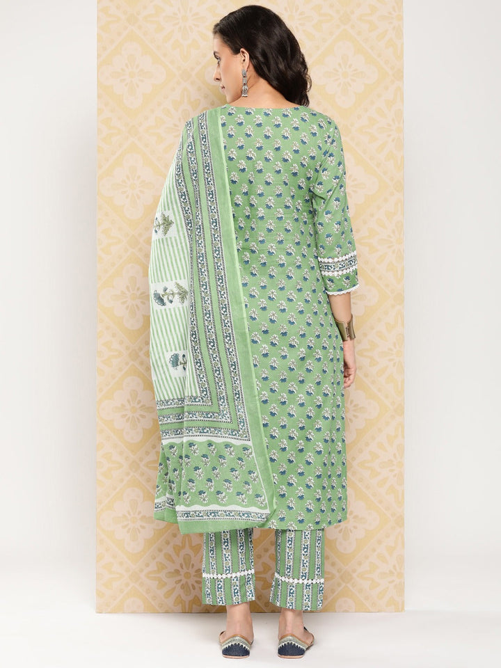 Floral-Printed-Regular-Pure-Cotton-Kurta-With-Trousers-&-With-Dupatta-1378SKDGR