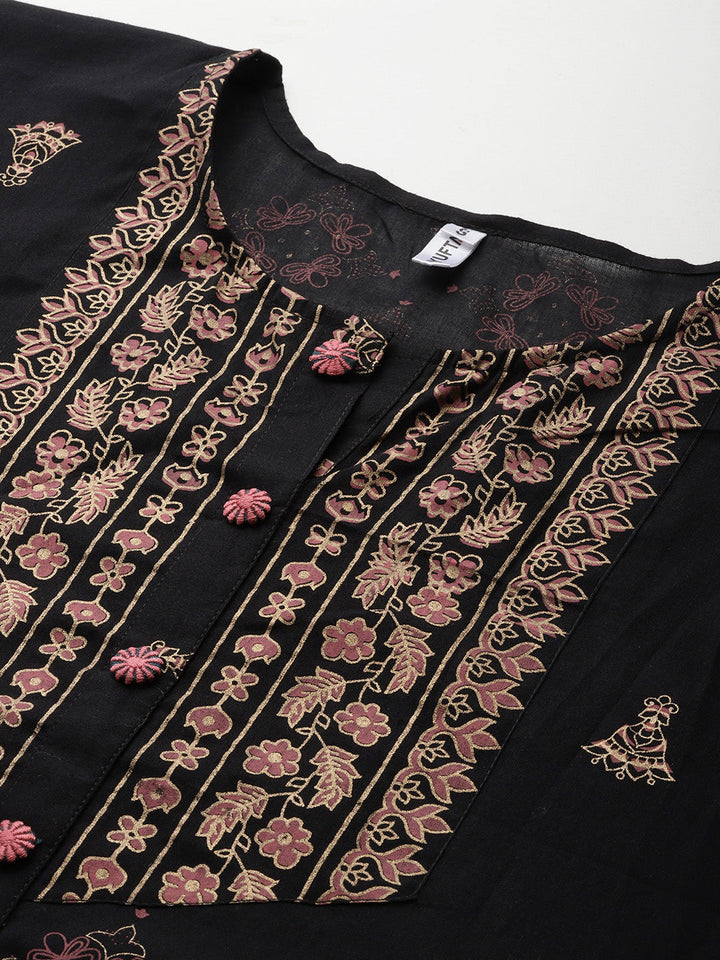 Printed Kimono Sleeve Ethnic Kaftan Top