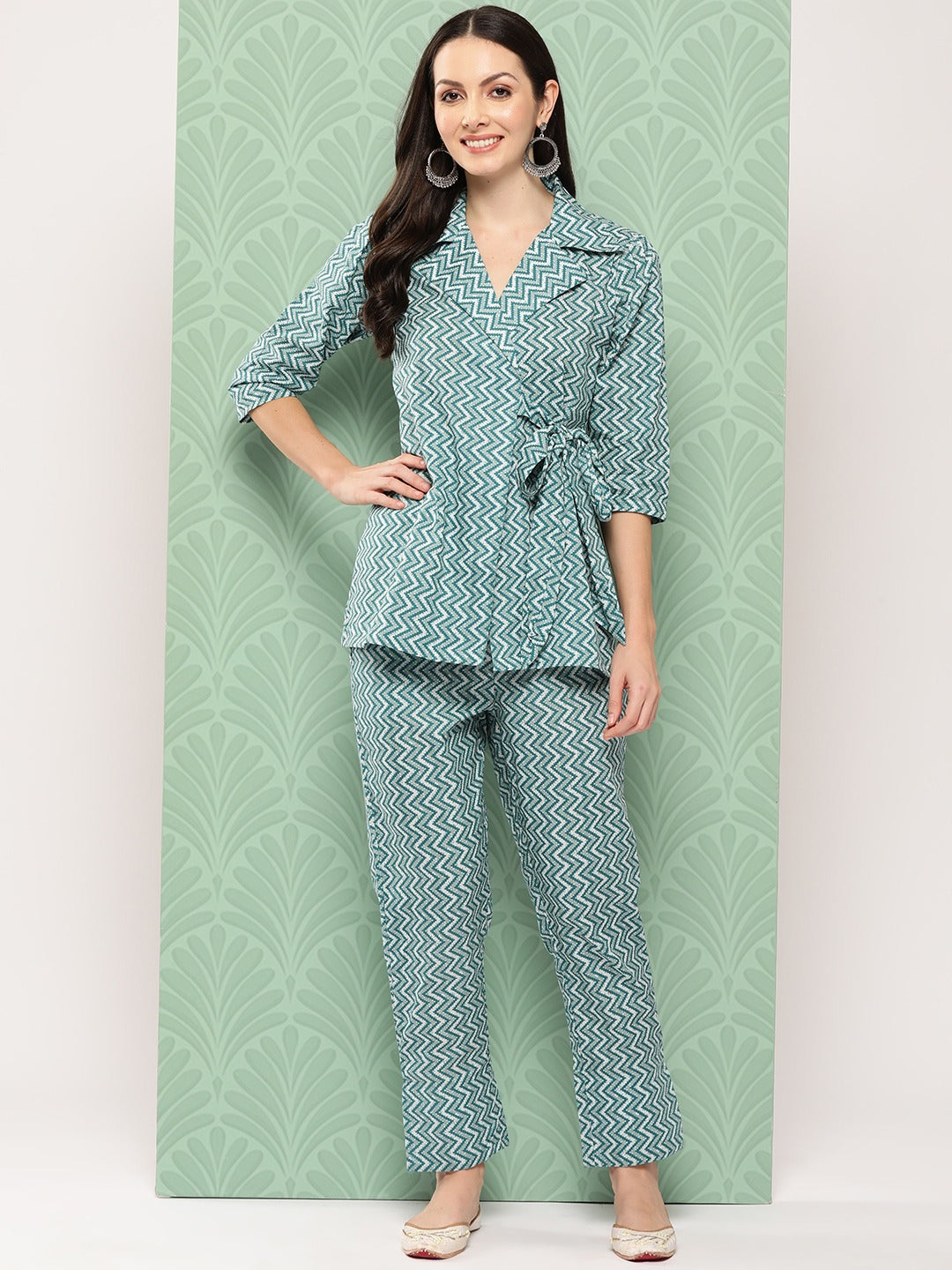Printed-Pure-Cotton-Top-With-Trousers-1461CRDTG