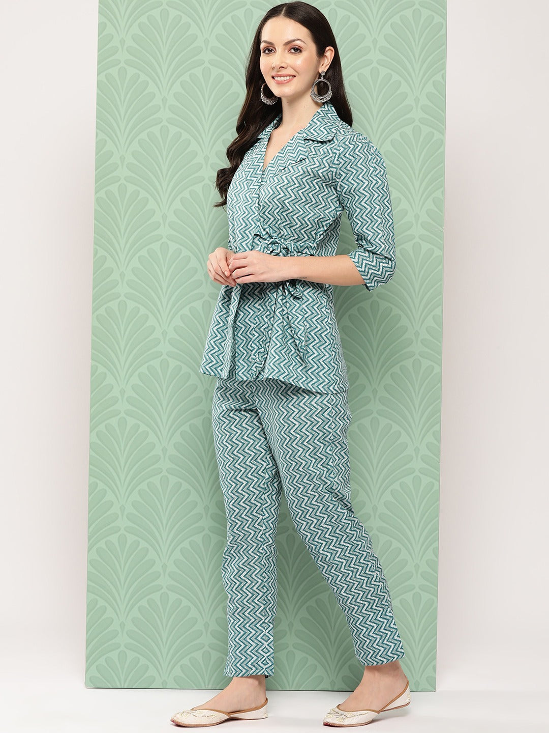 Printed-Pure-Cotton-Top-With-Trousers-1461CRDTG