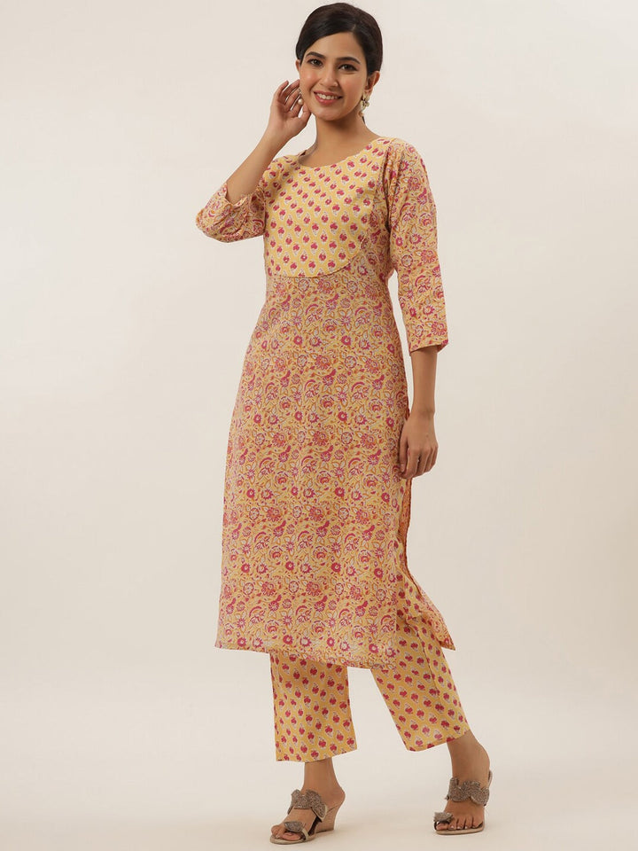 Yellow-Ethnic-Motifs-Cotton-Kurta-Set-6207SETYL