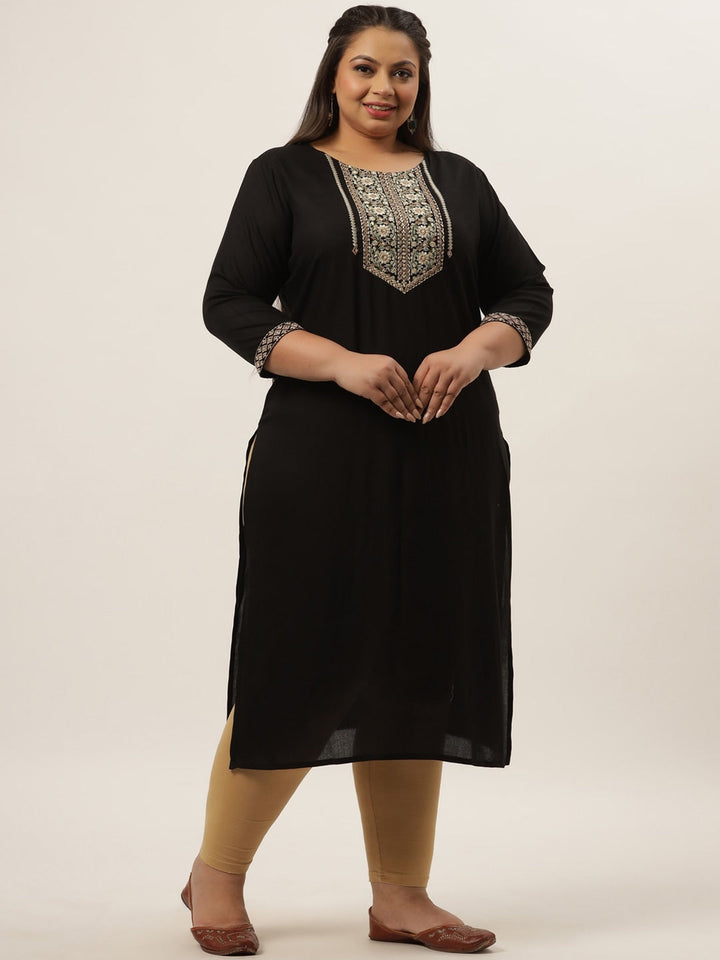 Black Ethnic Kurta