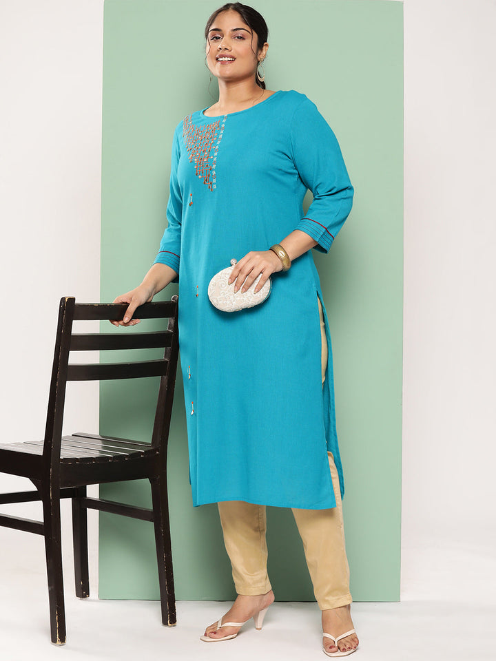 Geometric-Embroidered-Kurta-7259PKURRG