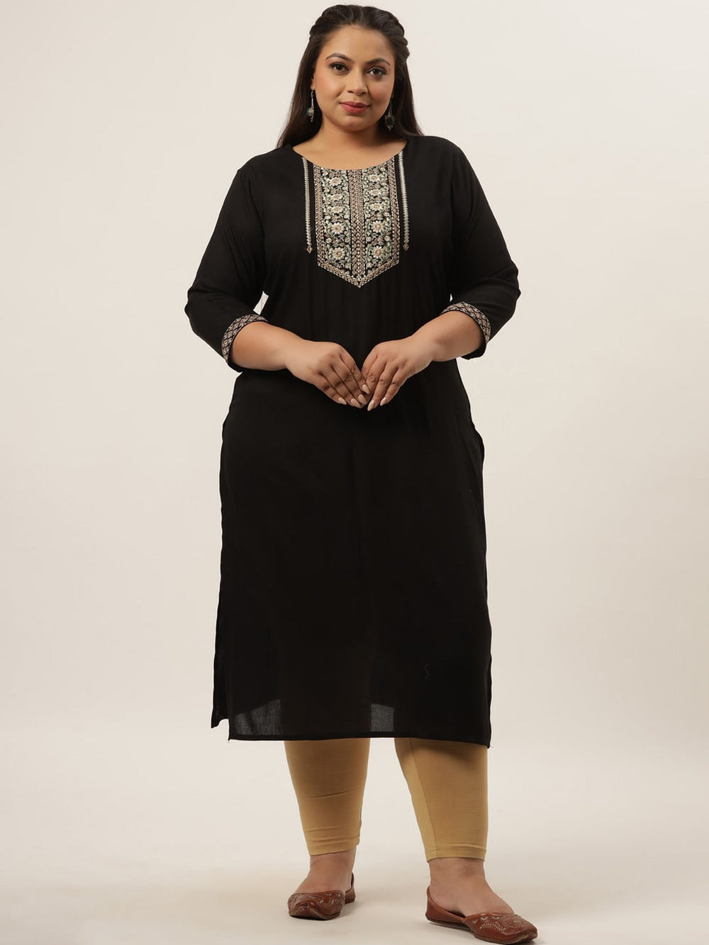 Black Ethnic Kurta