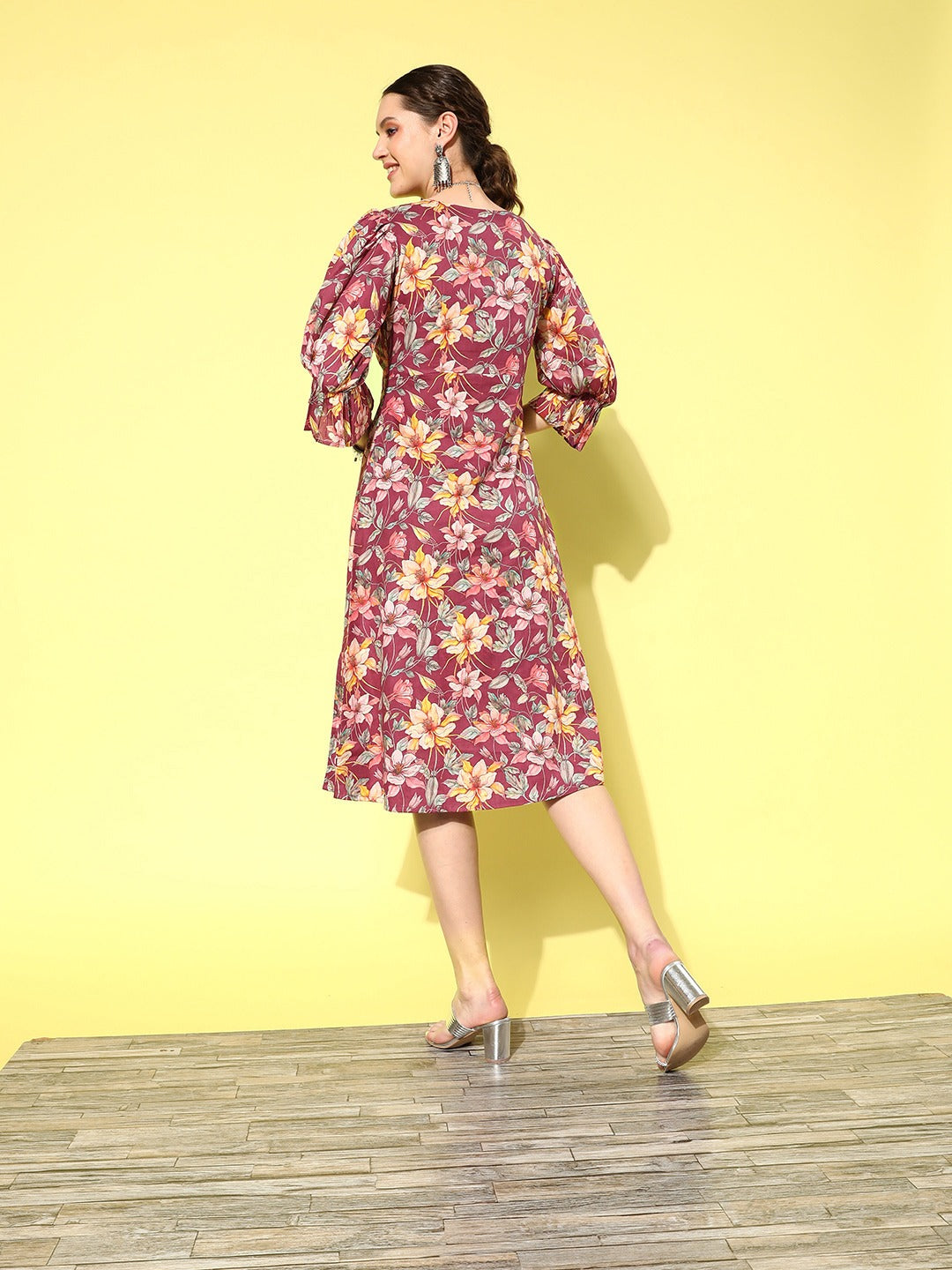 YUFTA-Floral-Cotton-Midi-Dress-8190DRSBUG