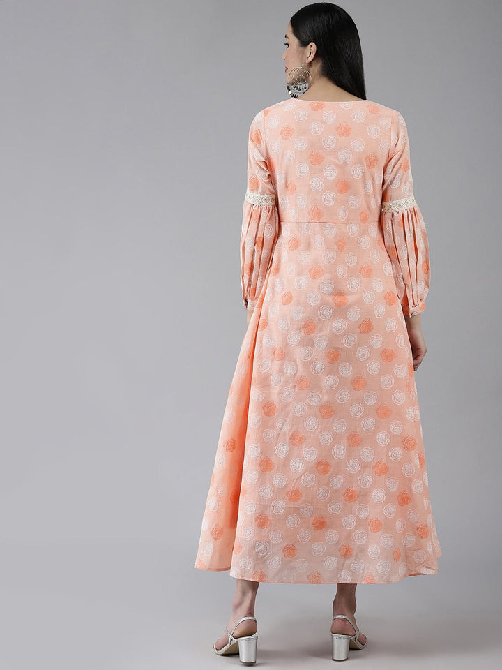 Peach Maxi Dress